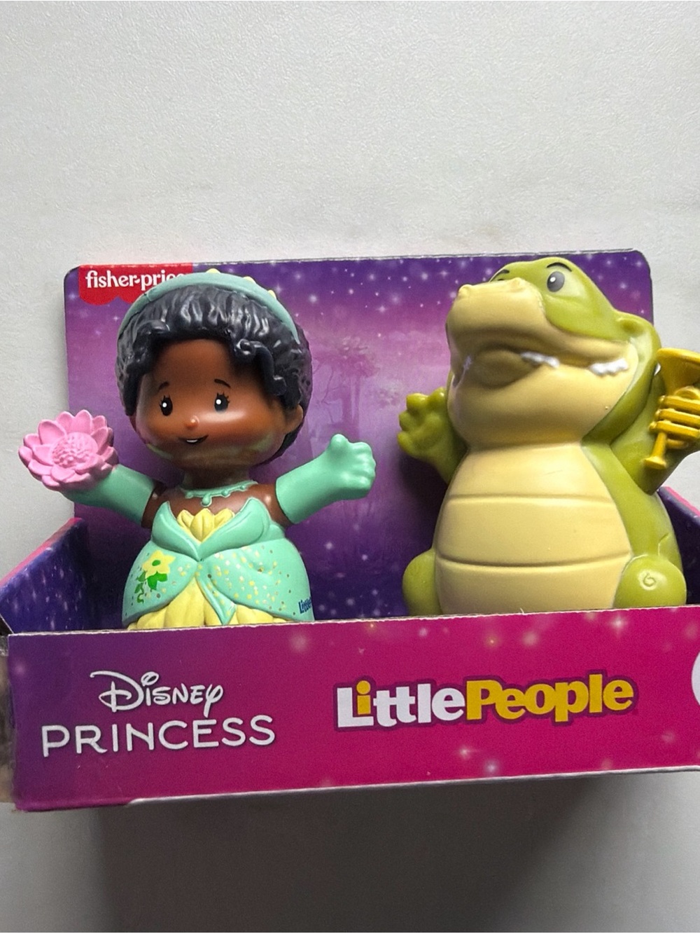 Fisher-Price Disney Princess Little People Tiana & Louis Sidekick NIB